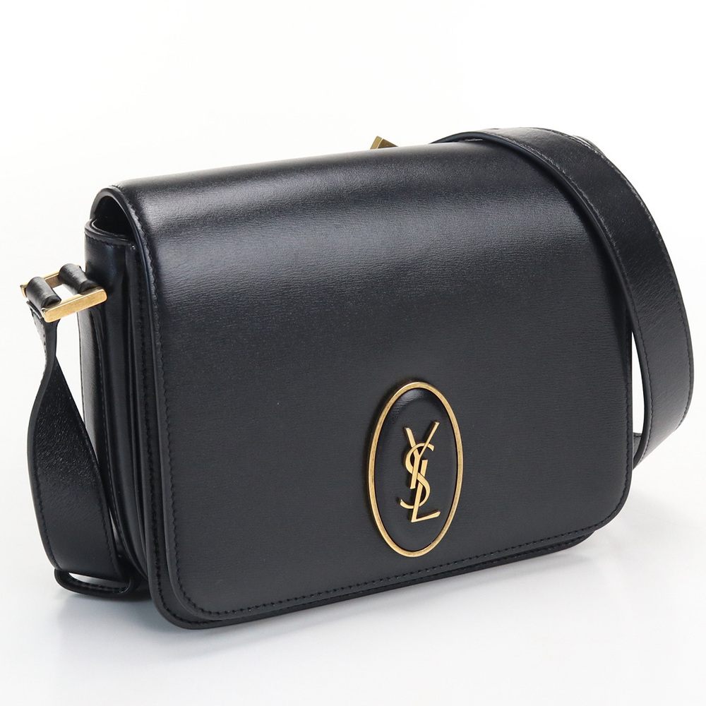 Saint Laurent Shoulder Bag Crossbody Leather Black